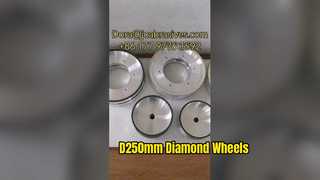 شاهد: عرض العجلات الزجاجية والراتنجية بقطر 250 مم