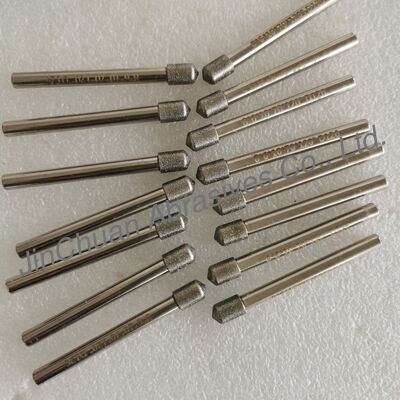 جودة  Custom-Made 8*6*10*70mm  120° D126 Electroplated Grinding Bits For Cemented Carbide مصنع