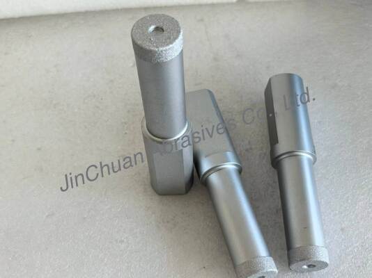 Brazed Diamond Grinding Pin with Vacuum Brazed Synthetic Diamond D80/100 Grit and 25.4mm Head Diameter for Precision Grinding