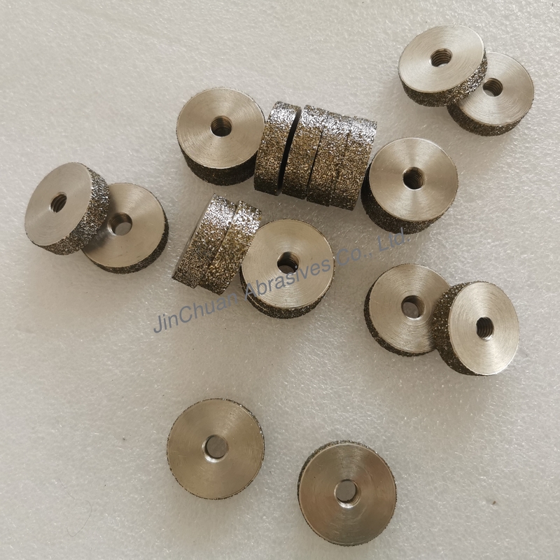 Diameter 38mm Customizable Electroplated Diamond Wheels For Hard Material Grinding