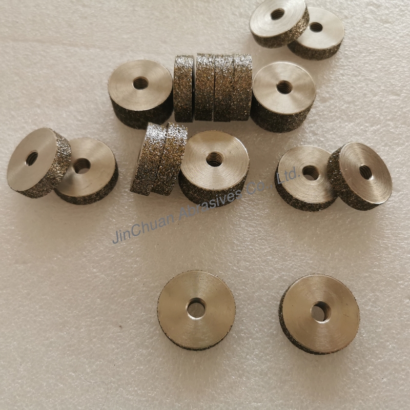 Diameter 38mm Customizable Electroplated Diamond Wheels For Hard Material Grinding