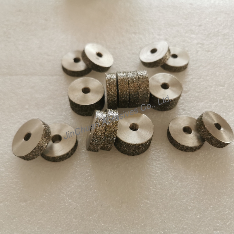 Diameter 38mm Customizable Electroplated Diamond Wheels For Hard Material Grinding