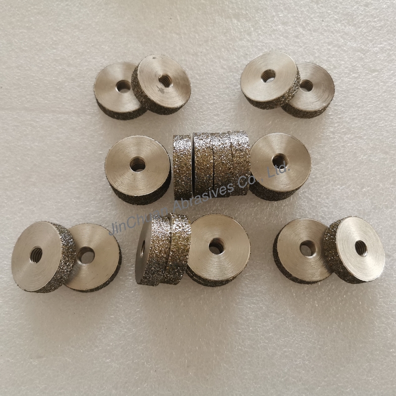 Diameter 38mm Customizable Electroplated Diamond Wheels For Hard Material Grinding