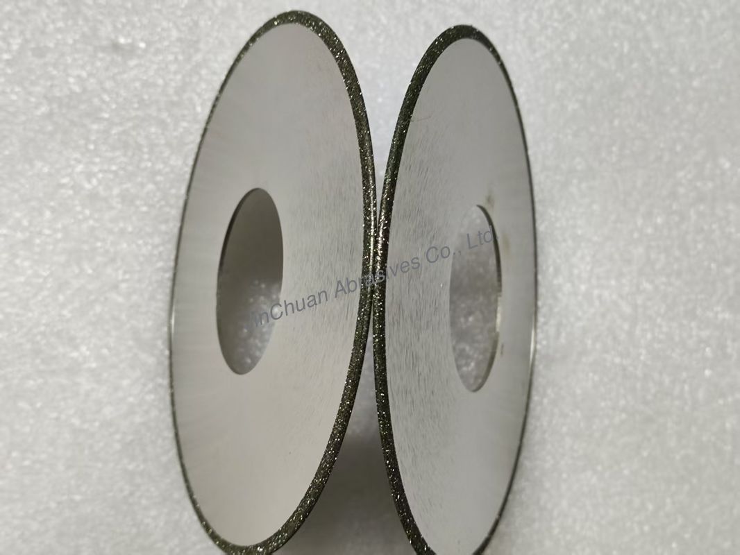 1A1 127mm*1.55mm*44.45mm*3mm  D100/120 Electroplated Diamond Grinding Wheel