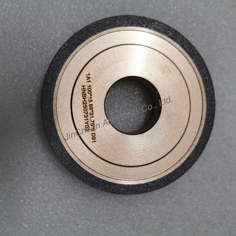 1A1 100*15.88*31.75*6mm D91 Resin And Metal Hybrid Bond  Diamond Grinding Wheel  Higher Efficiency Longer Life