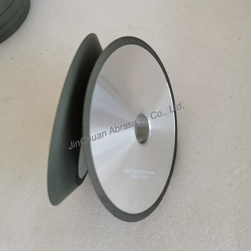 1V1/35° 150*14T*25.4*5mm D400 C100 Resin Bond Diamond Grinding Wheel For Grinding Carbon Brush
