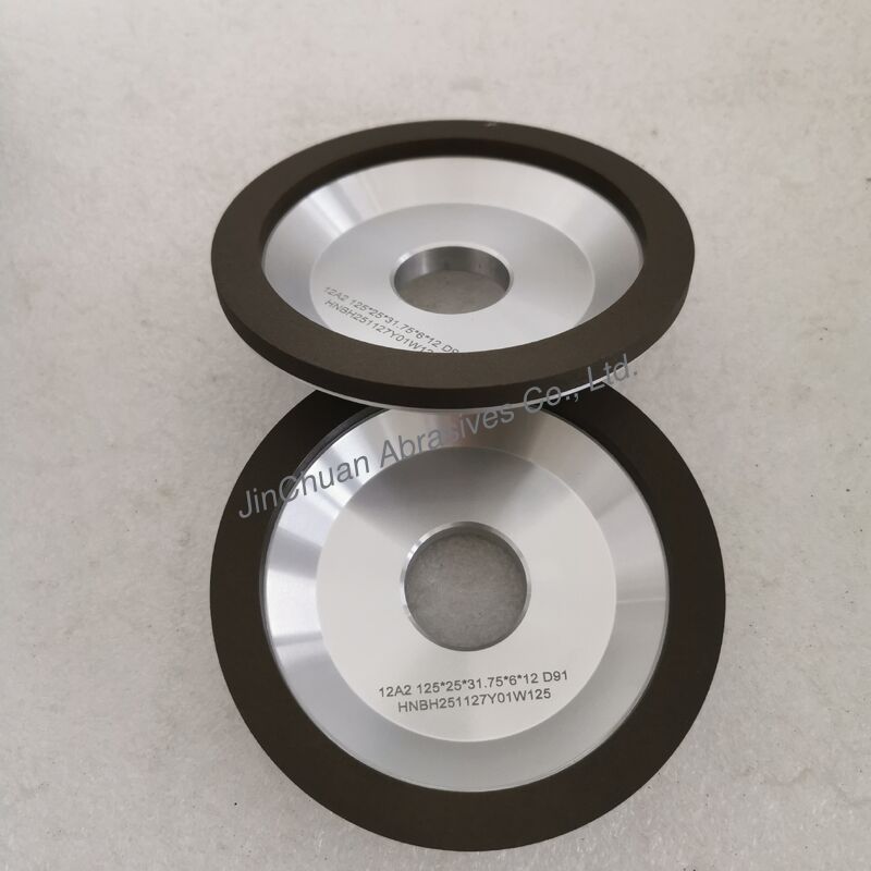 12A2 Resin  Bond Diamond Grinding Wheel  125*25T*31.75*6*12mm D91 Wet Grinding