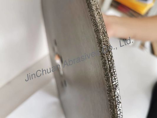 490 * 6.4 * 80 * 8 * 4.4 مم CBN عجلة الماس لطحن قرص القطع المطلي بالحديد الزهر