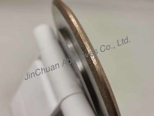 120 * 12 * 25 * 6 * 1.6 ملم عجلة تلبيس ألماس متكلس 14D1 D35 / 40 حصى