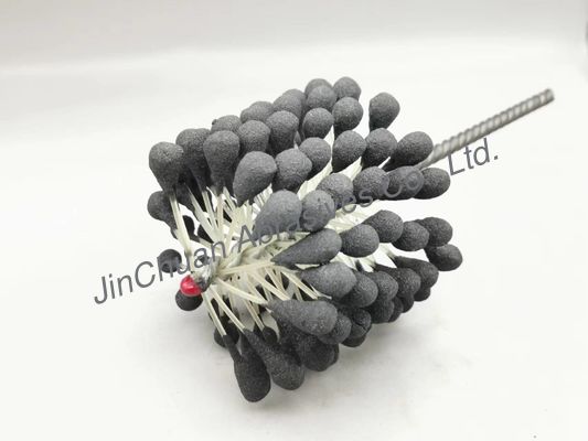 90 * 80 * 200mm 60 Grit Flex Hone Brush لإزالة الأزيز