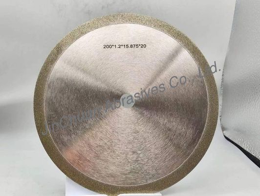1A1 عجلات الطحن الماسية المصفاة بالكهرباء مع قطر 200mm سمك 1.8mm D80/100