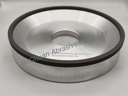 6A2 الراتنج رابطة CBN عجلات طحن مع قطر 203mm ثقب داخلي 84mm سمك 51mm