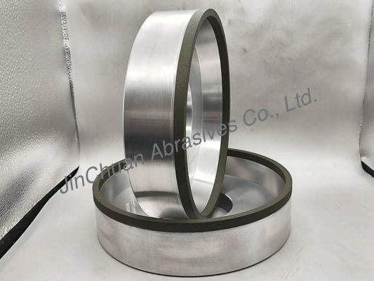 6A2 الراتنج رابطة CBN عجلات طحن مع قطر 203mm ثقب داخلي 84mm سمك 51mm