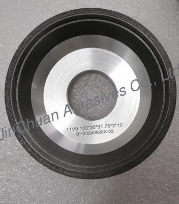 قطر 100mm 11V9 كوب على شكل الراتنج رابطة CBN عجلة طحن
