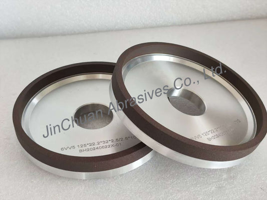 6VV5 مزدوجة الشبكات عجلة طاحونة الماس الراتنج رابطة طحن قرص D151/D64 عجلة الماس