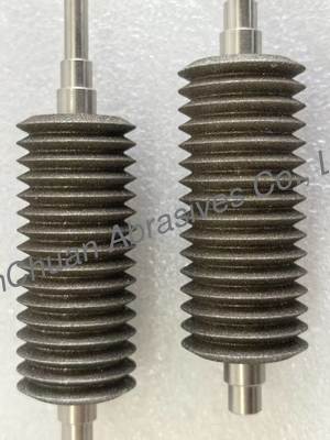 عجلة طحن CBN غير قياسية مخصصة بالكهرباء 30 * 122.5 * 6 * 3 ملم لتحديد شفرات المنشار متعددة الأدوات ((BIM ، HCS ، HSS)