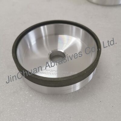 6A9 الراتنج رابطة CBN طاحونة 100 * 30T * 20 * 3 * 10mm الطحن الرطب B126