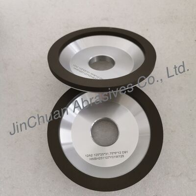 12A2 الراتنج رابطة الماس طحن 125 * 25T * 31.75 * 6 * 12mm D91 الطحن الرطب
