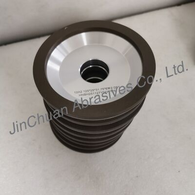 12A2 الراتنج رابطة الماس طحن 125 * 25T * 31.75 * 6 * 12mm D91 الطحن الرطب