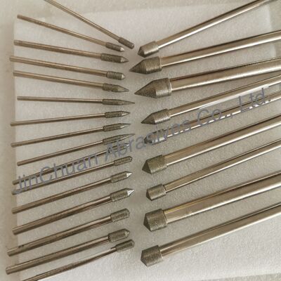 بتات طحن مطلية بالكهرباء مخصصة 12*10*10*120 مم 45°-120° D126 لكربيد الأسمنت