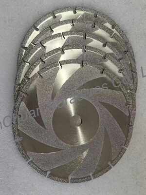 عجلات طحن ألماسية مغلفة بالكهرباء، قطرها 230 مم، رقم الحصى D35/40