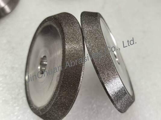 عجلات التجليخ والشطف المربوطة بالكهرباء بلون كهرماني بعجلة مطلية بالكهرباء من نيتريد البورون المكعب