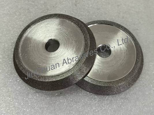 عجلات التجليخ والشطف المربوطة بالكهرباء بلون كهرماني بعجلة مطلية بالكهرباء من نيتريد البورون المكعب