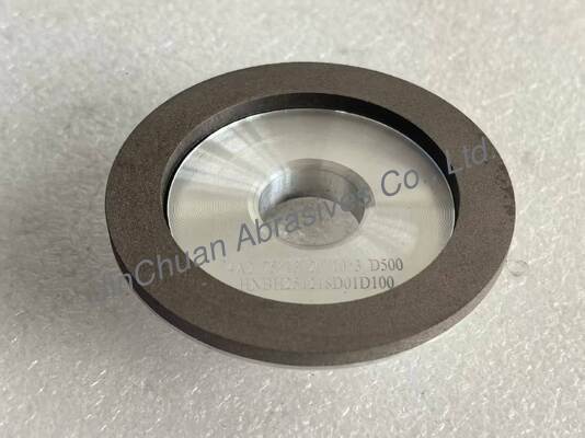 4A2 عجلة طحن الماس الراتنجية المستخدمة لأدوات الكربيد، قطرها 75mm، رقم الحصى D500