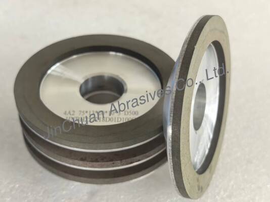 4A2 عجلة طحن الماس الراتنجية المستخدمة لأدوات الكربيد، قطرها 75mm، رقم الحصى D500