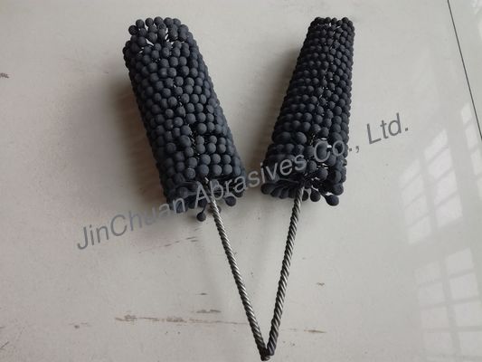 240 حصباء Flex Hone Brush 50 * 80 * 200 * 350 تشطيب سطح تلميع صناعي