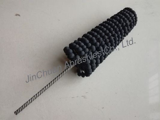 240 حصباء Flex Hone Brush 50 * 80 * 200 * 350 تشطيب سطح تلميع صناعي