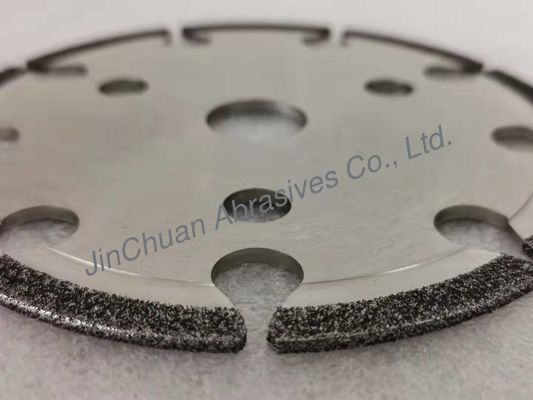 5 "عجلات طحن CBN مطلية بالكهرباء مع فتحات عجلة طحن Dinasaw ABN / CBN