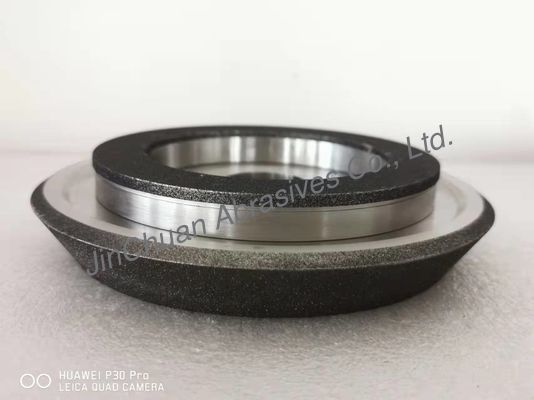 عجلات طحن CBN مطلية باللون الرمادي مع هيكل فولاذي مقترن