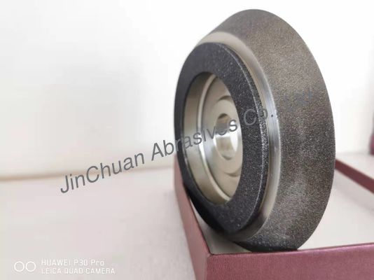 عجلات طحن CBN مطلية باللون الرمادي مع هيكل فولاذي مقترن