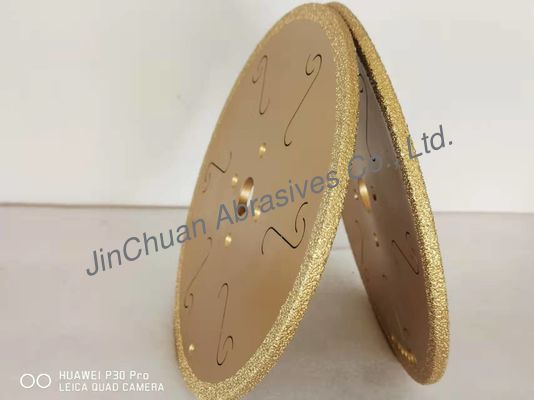 عجلات ذهبية اللون 300 مم ماسية متكلسة مع فتحة للحد من الضوضاء