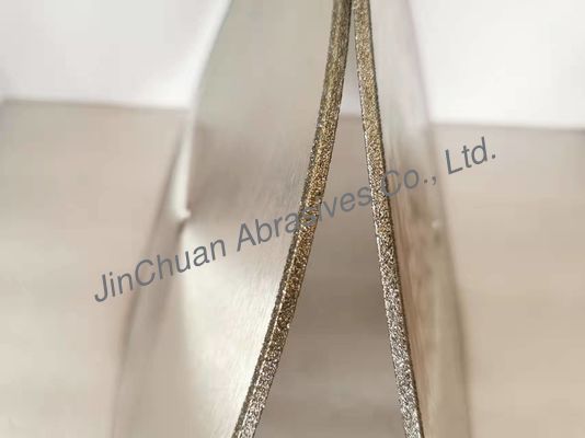 D35 / 40 Grits مطلي بالماس طحن عجلات قطع القرص 350 * 4 * 25.4 * 4mm