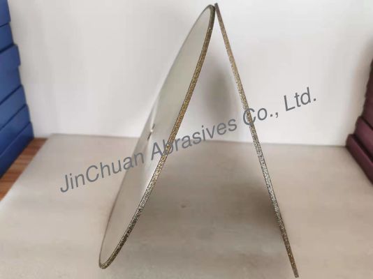 D35 / 40 Grits مطلي بالماس طحن عجلات قطع القرص 350 * 4 * 25.4 * 4mm